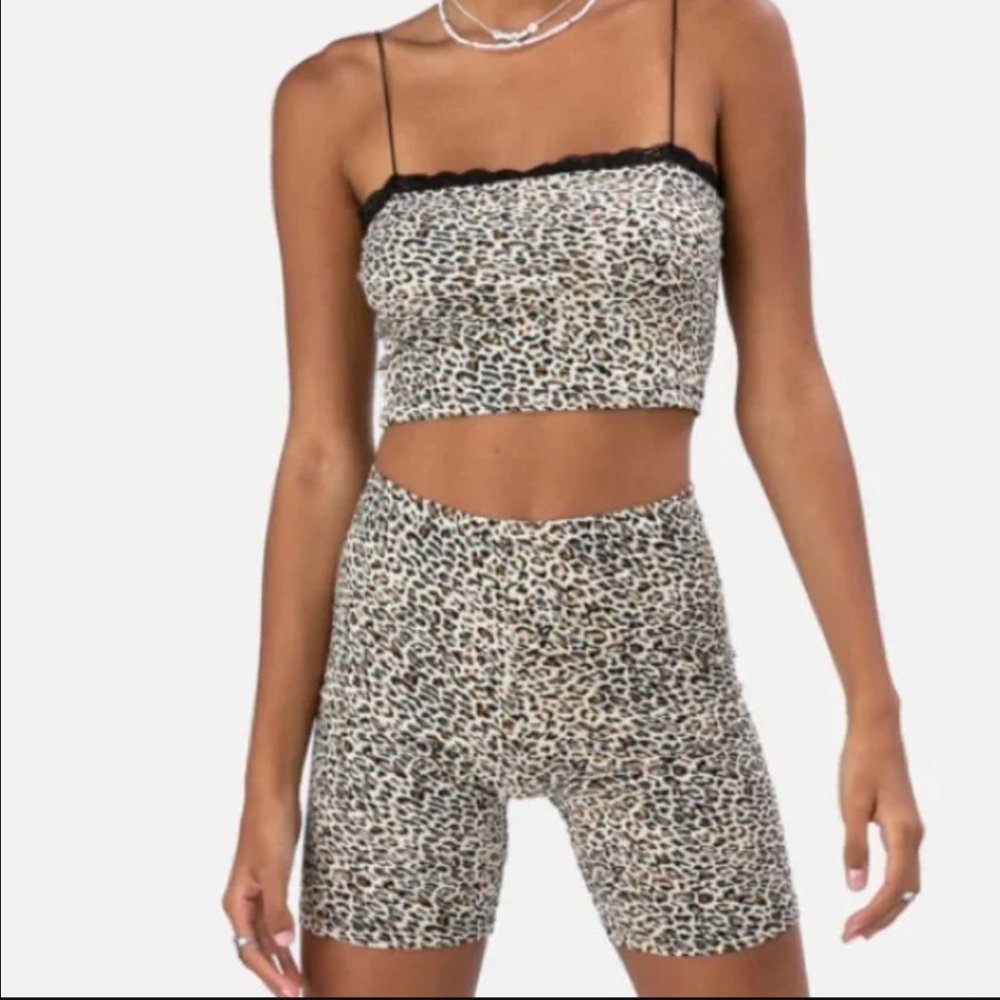 Adika Cheetah Print Bike Shorts